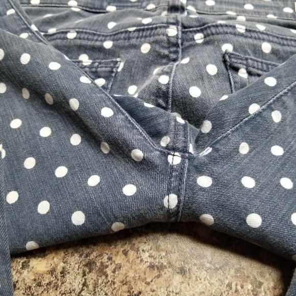 AG Adriano Goldschmied "The Stevie Ankle" Polka Dot Slim Straight Leg Jeans - Picture 14 of 15